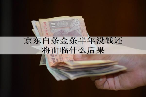 京東白條金條半年沒錢還將面臨什么后果？逾期后果及解決辦法詳解