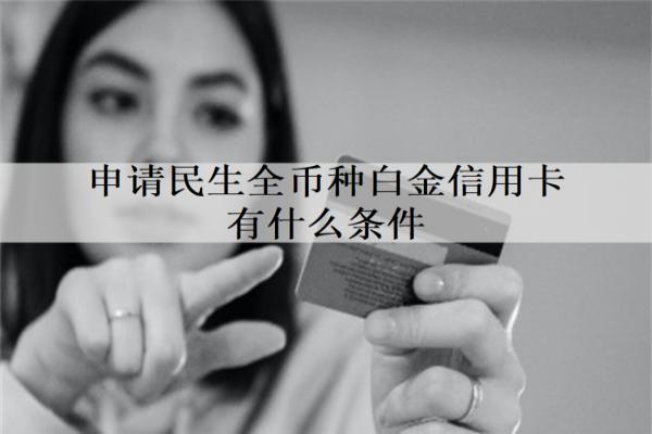 申請(qǐng)民生全幣種白金信用卡有什么條件？要什么材料？