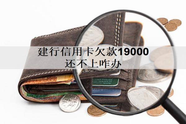 建行信用卡欠款19000還不上咋辦？有這幾個解決辦法