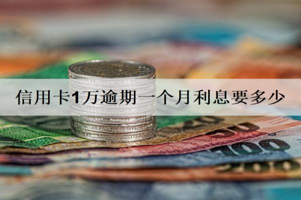 信用卡1萬(wàn)逾期一個(gè)月利息要多少？逾期利息計(jì)算方式詳解