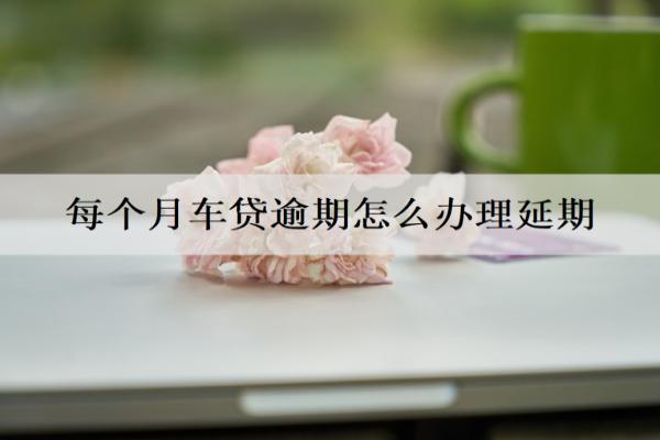 每個月車貸逾期怎么辦理延期？逾期延期辦理流程詳解