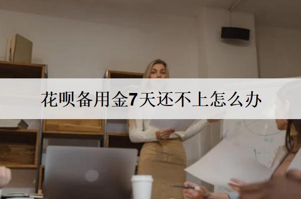 花唄備用金7天還不上怎么辦？可以這么辦