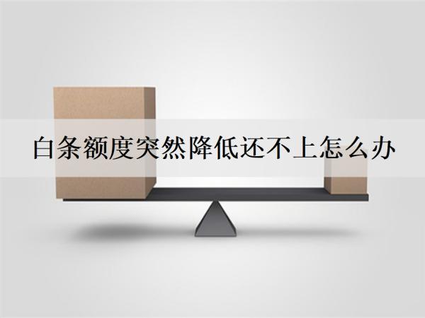 白條額度突然降低還不上怎么辦？介紹4個(gè)解決辦法