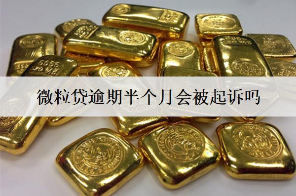 微粒貸逾期半個(gè)月會(huì)被起訴嗎？如何避免逾期被起訴？