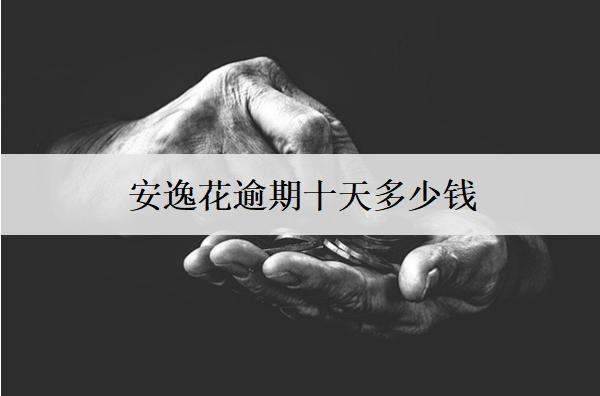 安逸花逾期十天多少錢？逾期處理辦法分享