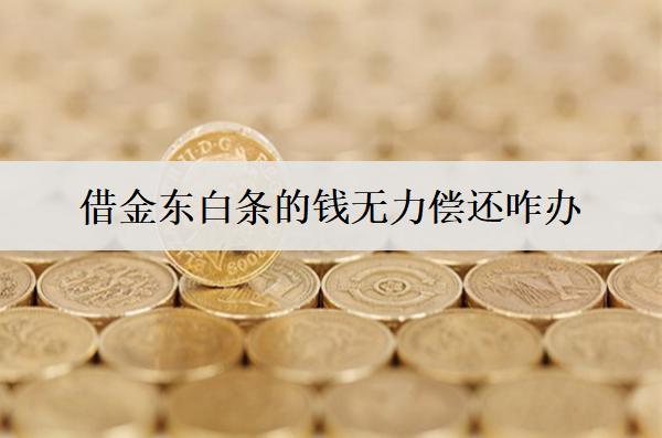 借京東白條的錢無力償還咋辦？詳細(xì)分析白條無力償還解決辦法