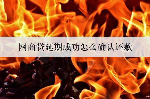 網(wǎng)商貸延期成功怎么確認還款？延期確認注意事項