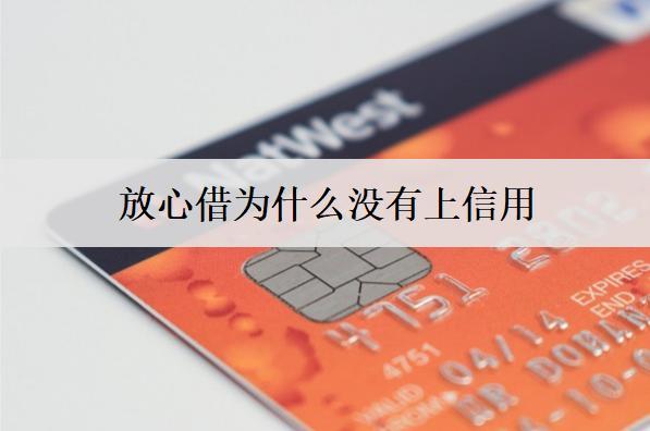 放心借為什么沒有上信用？沒額度原因是什么？