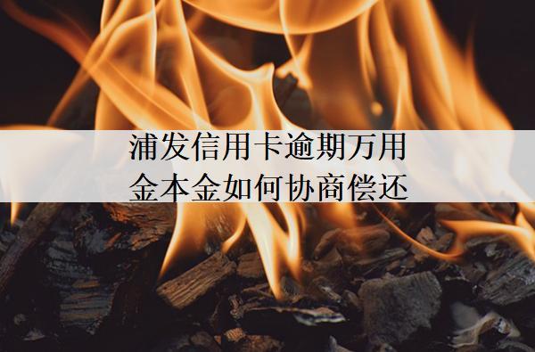 浦發(fā)信用卡逾期萬用金本金如何協(xié)商償還？逾期幾天上信用？