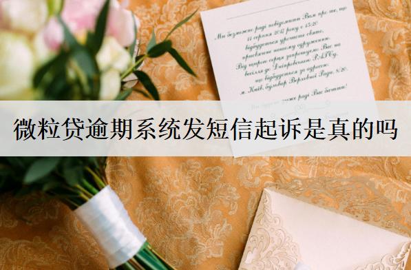 微粒貸逾期系統(tǒng)發(fā)短信起訴是真的嗎？微粒貸發(fā)短信起訴處理方法