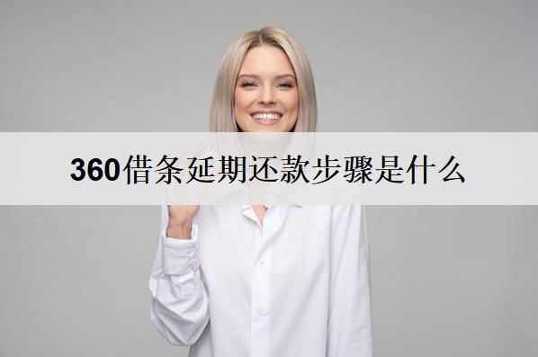 360借條延期還款步驟是什么？一文詳細分析