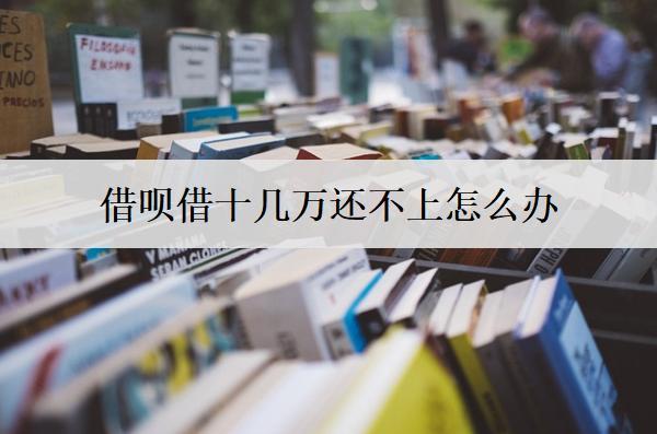 借唄借十幾萬還不上怎么辦？分享7個(gè)解決方案