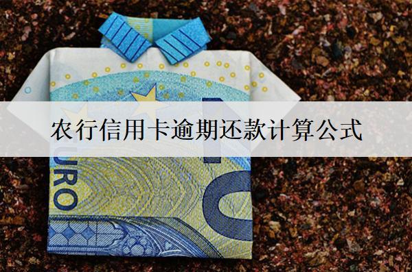 農(nóng)行信用卡逾期還款計算公式是怎樣的？