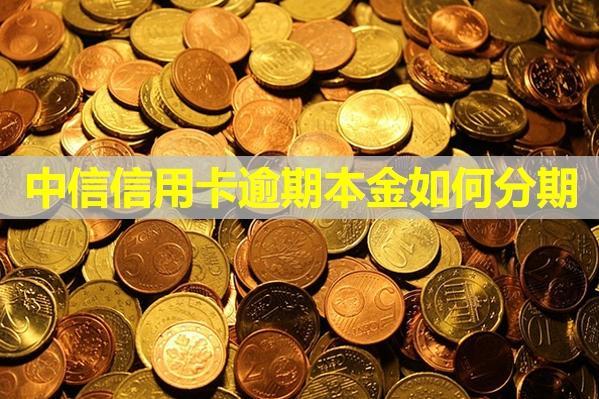 中信信用卡逾期本金如何分期？