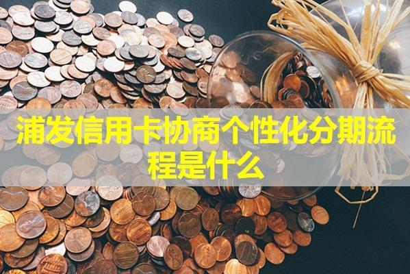 浦發(fā)信用卡協(xié)商個性化分期流程是什么？