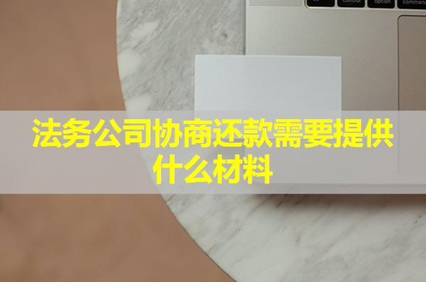 法務(wù)公司協(xié)商還款需要提供什么材料？