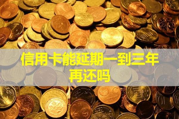 信用卡能延期一到三年再還嗎？延期有利息嗎？