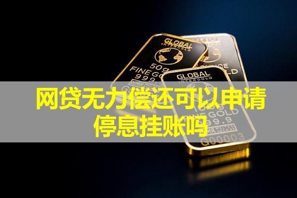 網(wǎng)貸無力償還可以申請停息掛賬嗎？