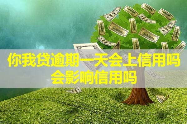 你我貸逾期一天會上信用嗎？會影響信用嗎？