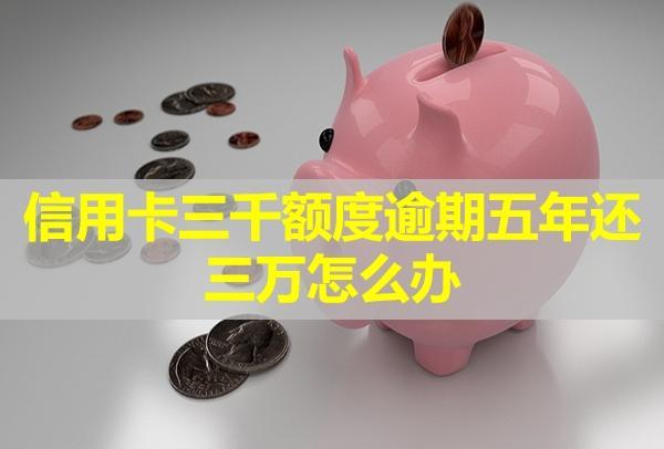 信用卡三千額度逾期五年還三萬(wàn)怎么辦？
