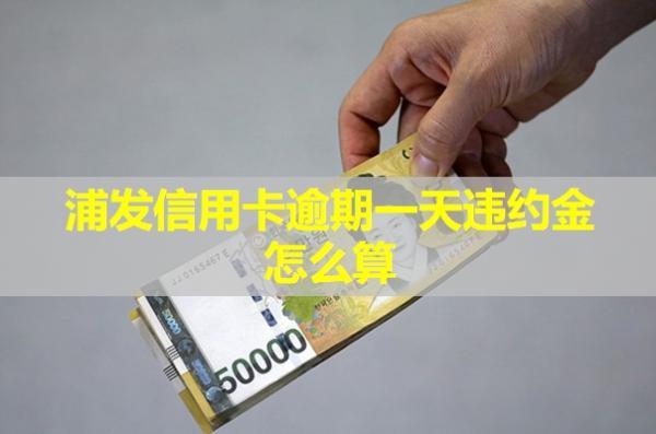 浦發(fā)信用卡逾期一天違約金怎么算？