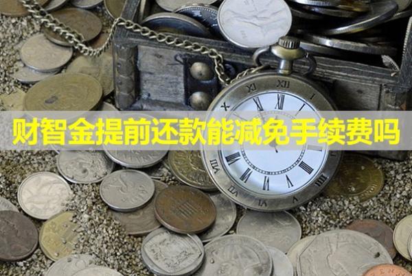 財(cái)智金提前還款能減免手續(xù)費(fèi)嗎？有啥影響？