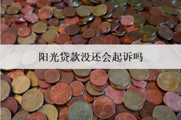 陽(yáng)光貸款沒(méi)還會(huì)起訴嗎？后果及應(yīng)對(duì)方法
