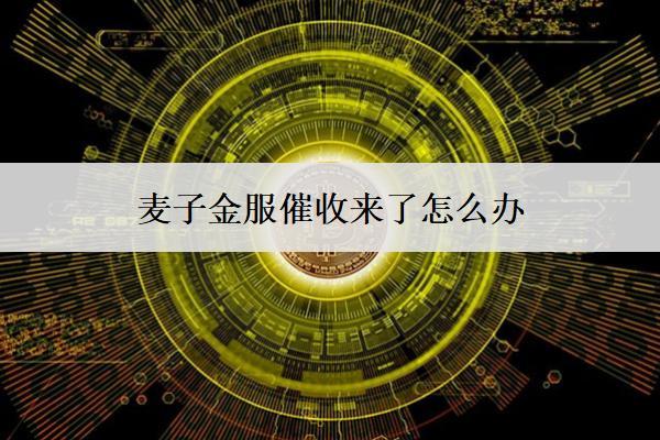 麥子金服催收來了怎么辦？4個應對辦法