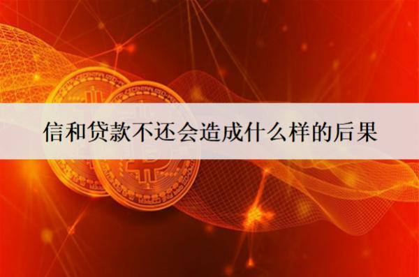 信和貸款不還會造成什么樣的后果？