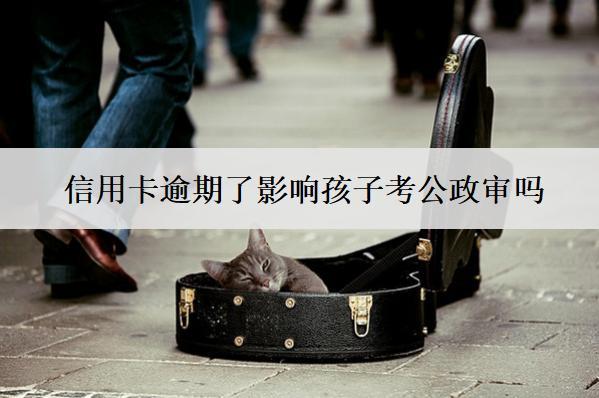 信用卡逾期了影響孩子考公政審嗎？