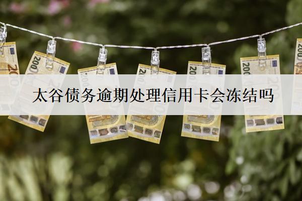 太谷債務(wù)逾期處理信用卡會凍結(jié)嗎？