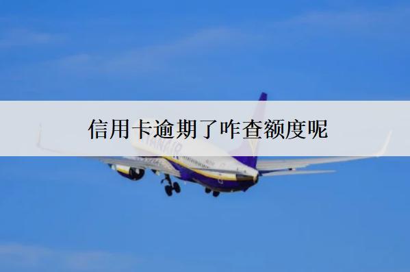 信用卡逾期了咋查額度呢？被限額怎么辦？