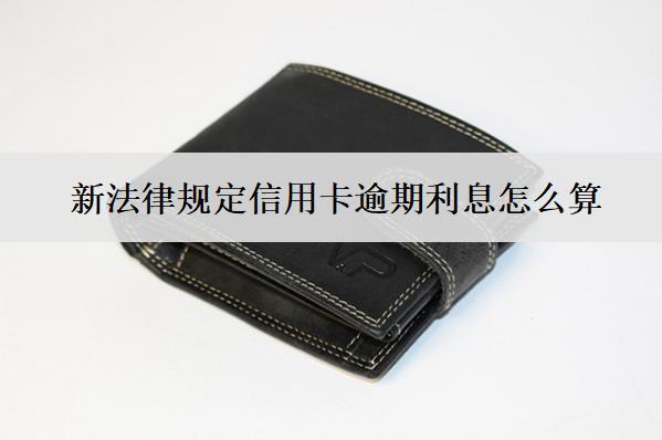 新法律規(guī)定信用卡逾期利息怎么算？怎么減免？