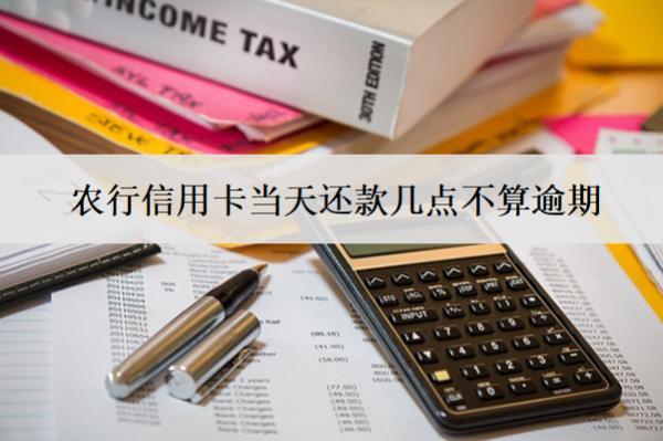 農(nóng)行信用卡當(dāng)天還款幾點不算逾期？怎么還款？