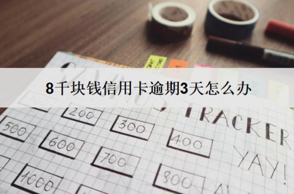 8千塊錢信用卡逾期3天怎么辦？會(huì)怎樣？