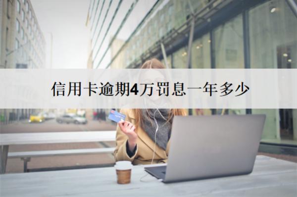 信用卡逾期4萬罰息一年多少？怎么減免？