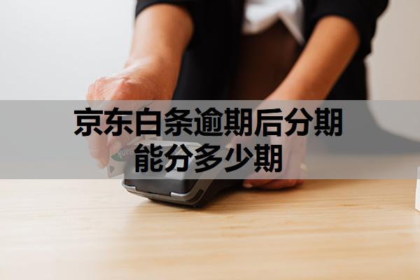 京東白條逾期后分期能分多少期