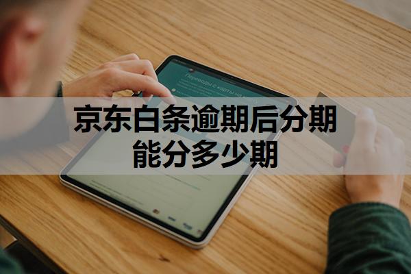 京東白條逾期后分期能分多少期