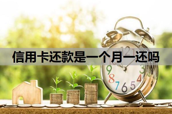 信用卡還款是一個月一還嗎？還款怎么操作？