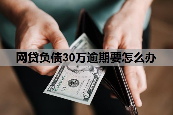 網(wǎng)貸負(fù)債30萬逾期要怎么辦