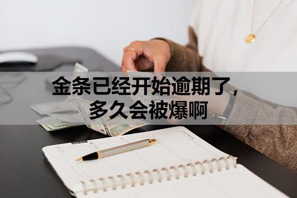 金條已經(jīng)開(kāi)始逾期了，多久會(huì)被爆??？逾期10天還清還能用嗎？