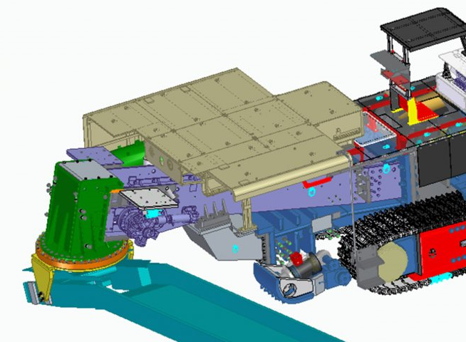 国内首台套“双向90°”掘锚机二运悬臂在运河煤矿投运